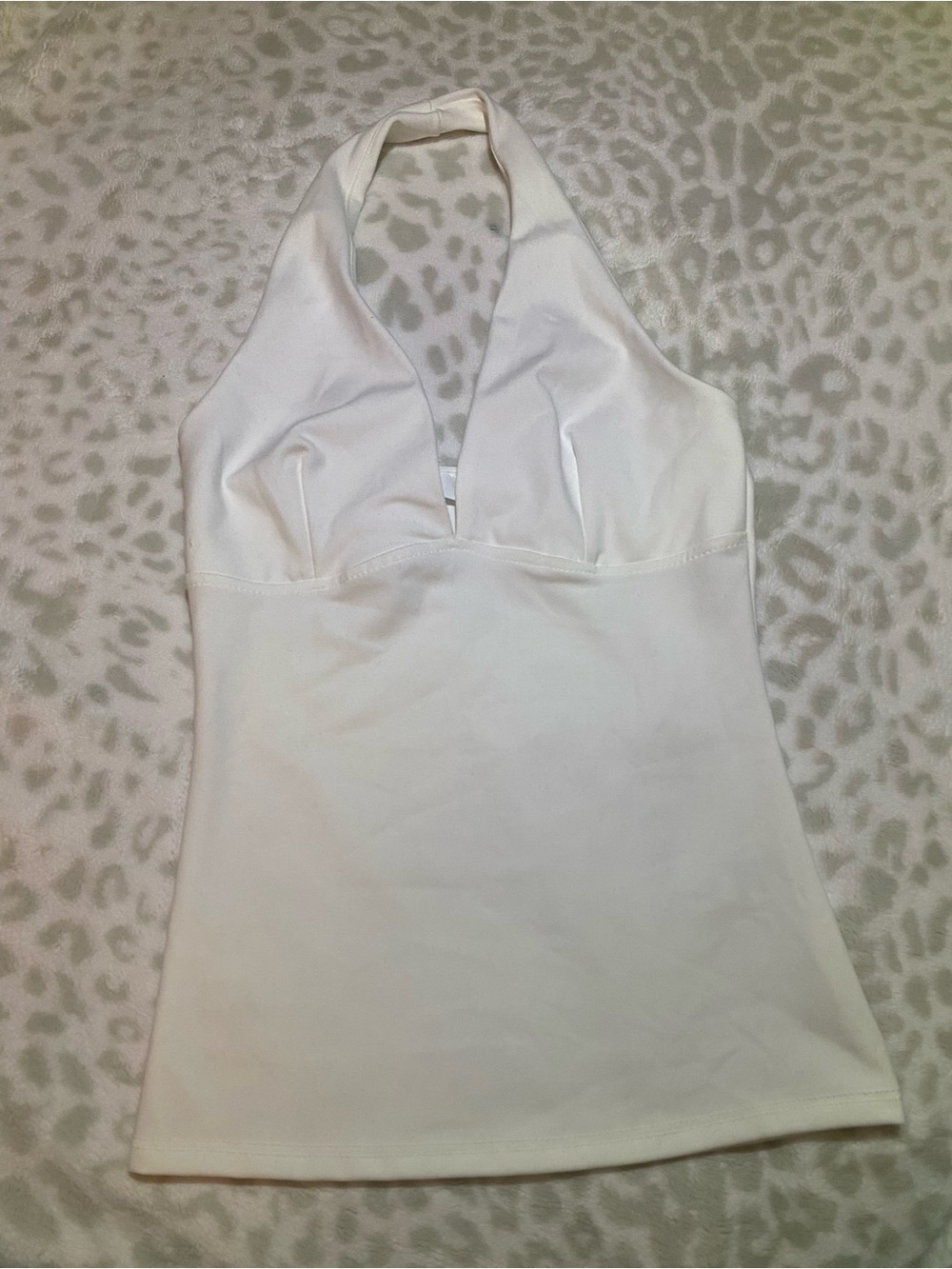 White Halter Camisole Top - Women